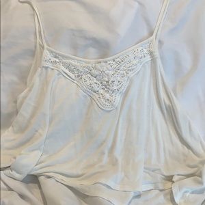 White  crop top